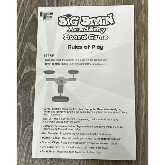 Big Brain Academy Board Game Family Teams Educational Math Analyze Memory Puzzle - Picture 11 of 12